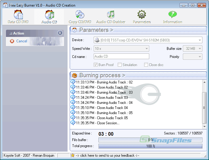 Free Easy CD DVD Burner V1.0.296 烧录光碟好帮手 软体世界 霹雳中文论坛